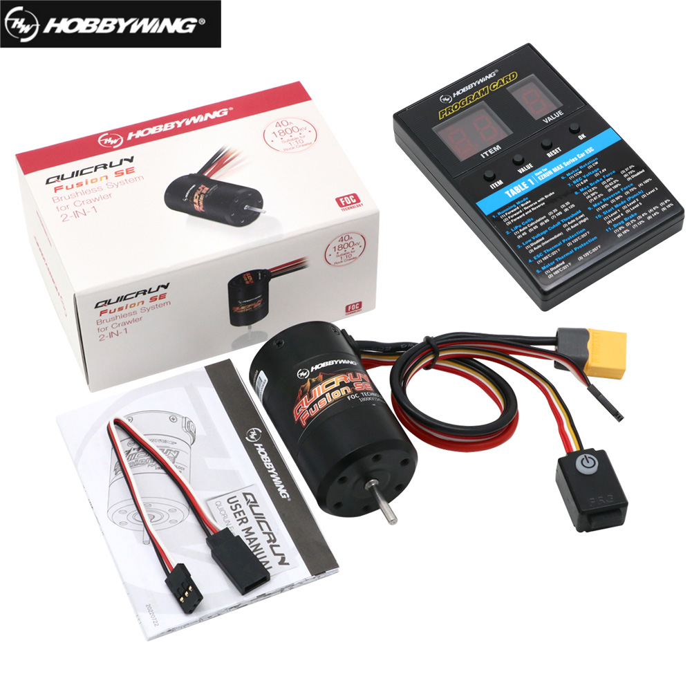 Rc Hobby Grade Plane - Moteur brushless Hobbywing QuicRun Fusion SE