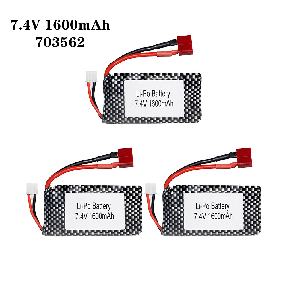 Rc Hobby Parts - Batterie Lipo 7.4v 1600mah 703562 25c,